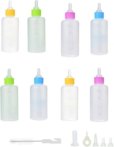 Mamadeira Pet Gato Cao Cachorro Filhote 60ml Kit 2 Unidades Cor Sortida Animal de Estimaçao Amamentaçao Seguro Higienico