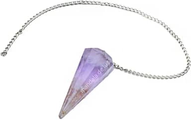 Pêndulo de Cristal de Ametista Pedra Natural