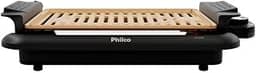 Churrasqueira Elétrica Philco 1200W ; Desmontável e fácil de limpar; 5 níveis de temperatura, Antiaderente Gold PCQ10A - 220V