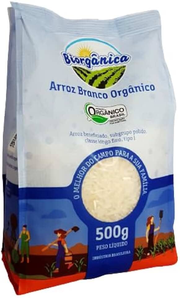 Arroz Agulhinha Branco Orgânico Biorgânica 500g