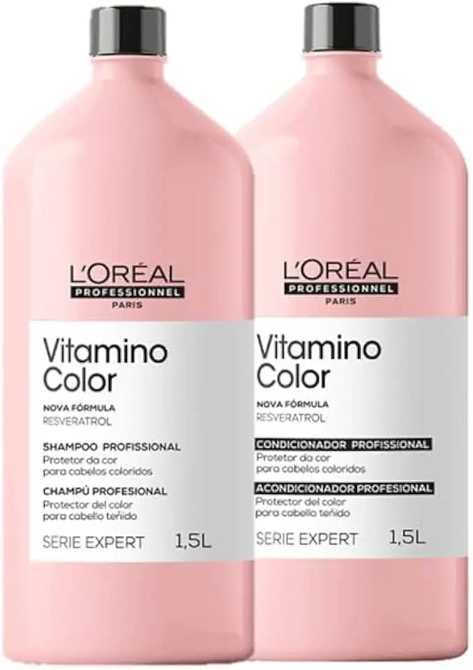 Kit L'Oréal Professionnel Serie Expert Vitamino Color Resveratrol Duo 1,5L (2 Produtos)