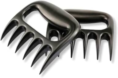 Garras de Carne Pretas BBQ para Desfiar Frango, Porco e Costela – Kit com 2 Peças Reforçadas em Plástico ABS Resistente ao Calor, Estilo Garras de Urso para Churrasco Profissional
