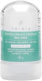 Desodorante Kristall Deo Stick 60G Natural E Vegano Herbia