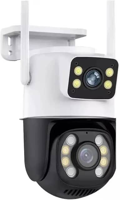 Câmera de Segurança Dupla Wi-fi Smart Angulo Duplo A28B 3mp Icsee