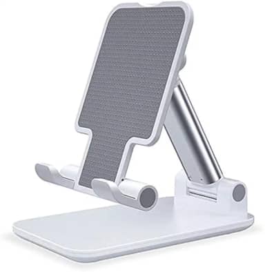 Suporte de Mesa para Celular Ajustável Articulado Tablet Smartphone (Branco)