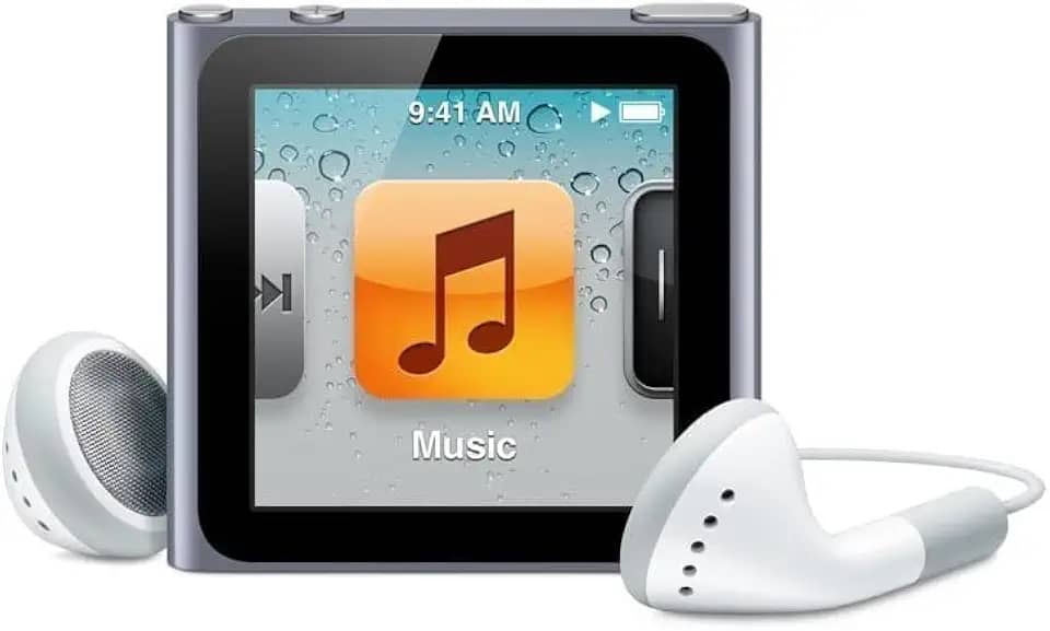 Leitor de música compatível com iPod Nano 6ª geração 8gb prata (novo)