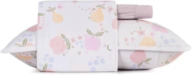 Jogo cama simples 2pc Mundo Kids Malha - Tutti Frutti - Solteiro