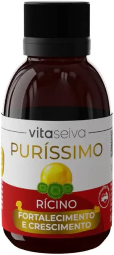 Oleo De Rícino Capilar Umectação Purissimo 100% Natural Crescimento E Força Óleo de Rícino para Cabelos Ressecados 60ml