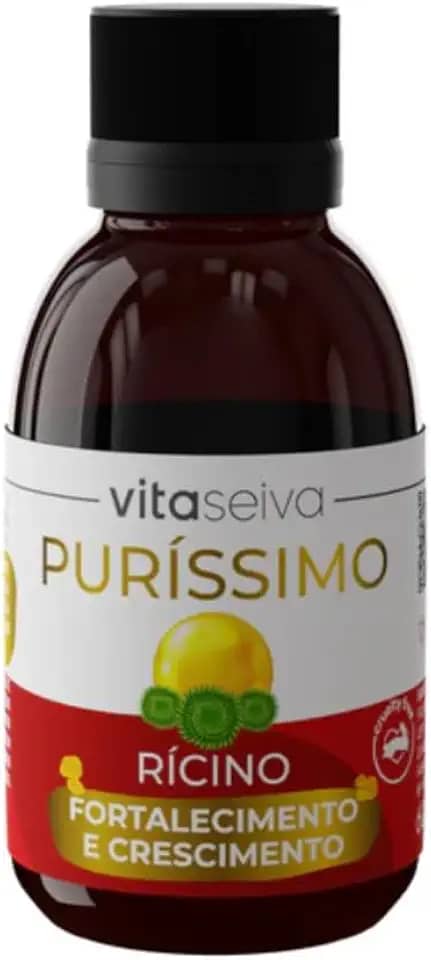 Oleo De Rícino Capilar Umectação Purissimo 100% Natural Crescimento E Força Óleo de Rícino para Cabelos Ressecados 60ml