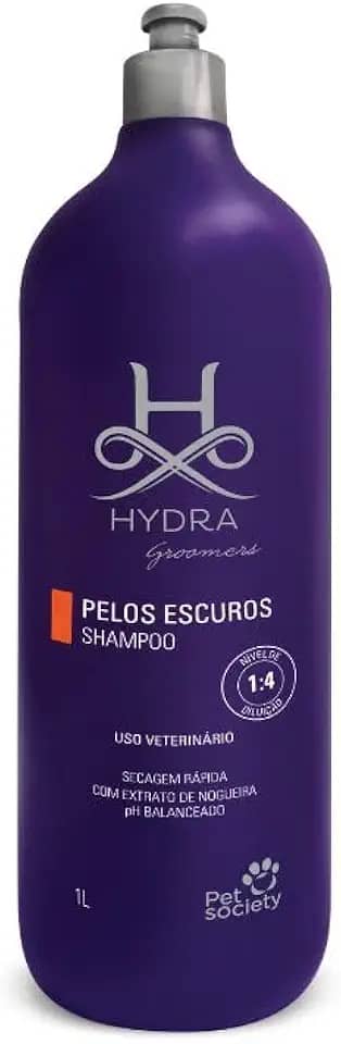 Shampoo Hydra Groomers Pelos Escuros para Cães e Gatos 1L