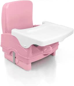 Cadeira de Refeição Infantil Portátil Cake, (Rosa) - Voyage