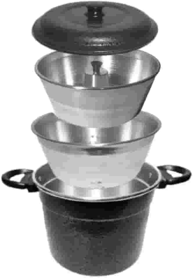 Kit Forma Pudim Banho Maria De Alumínio Reforçado 3X1 Craqueada