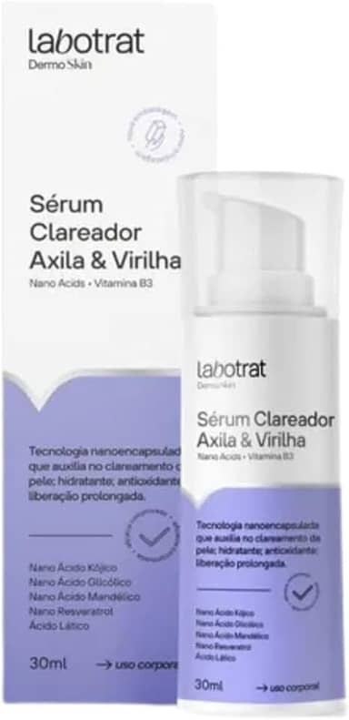Labotrat Serum Clareador De Pele Clareia Manchas Virilha E Axila Renovação Celular Tecnologia Nanoencapsulada Antioxidante 30Ml