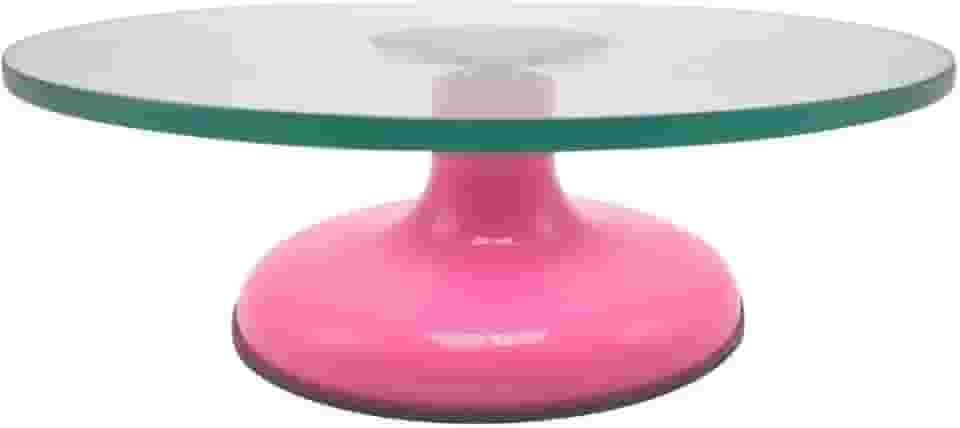 Bailarina De Vidro Giratória Profissional Bolo Confeitaria, MM House (Rosa)
