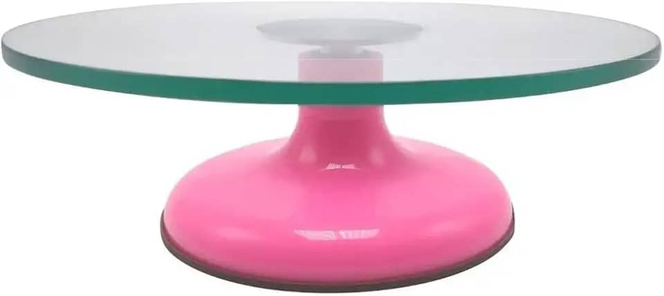 Bailarina De Vidro Giratória Profissional Bolo Confeitaria, MM House (Rosa)