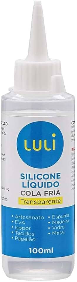 Silicone Liquido Cola Fria Transparente 100ml - Luli