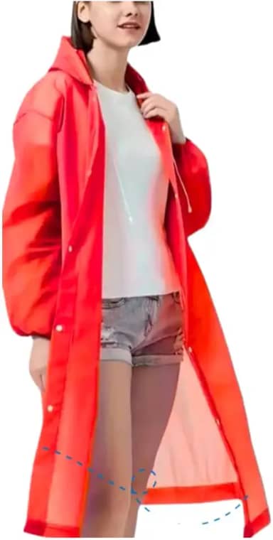 Capa de Chuva Grossa Reutilizável Grande e Comprida Adulto Não Rasga Guarda Chuva Corta Vento