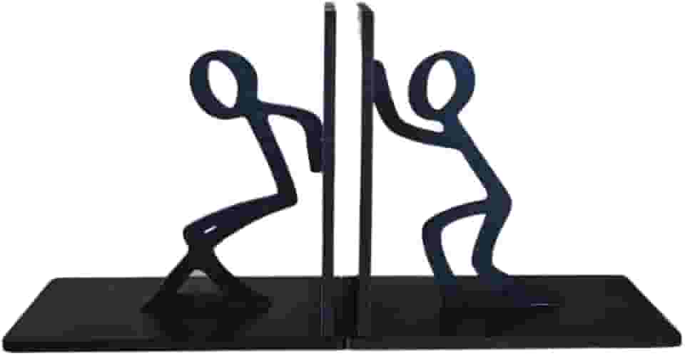 Porta Livros Aparador de Book Decoração Funcional Bonecos Resistência Madeira Preta