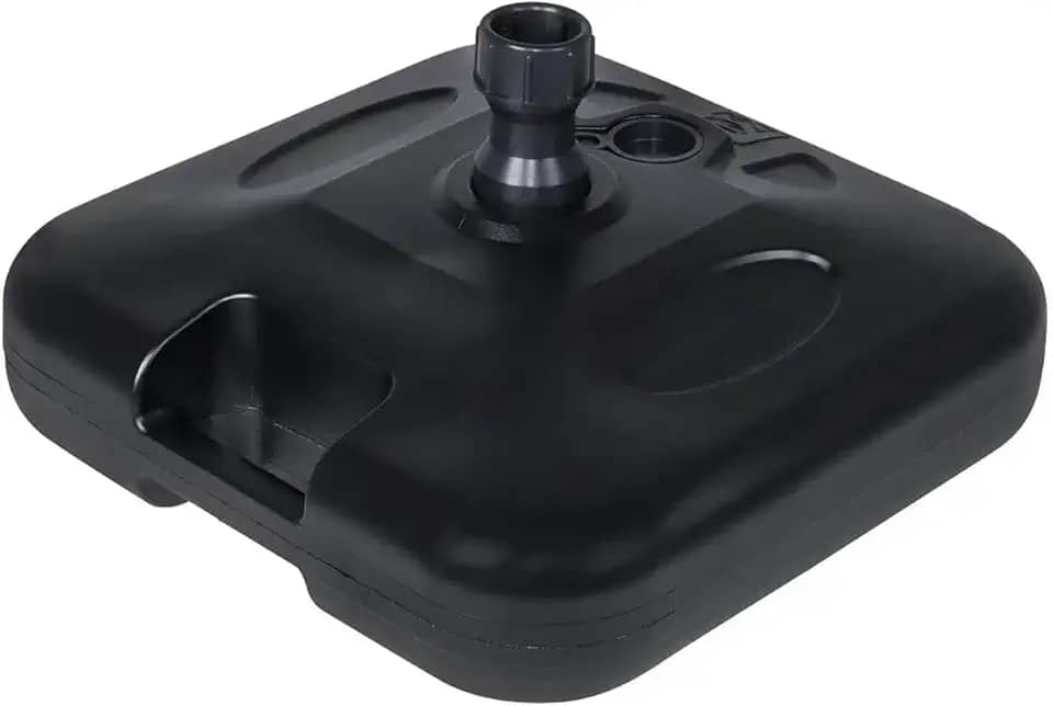 Base para Guarda Sol Sombreiro Suporte Preto Ombrelone 18kg de Piscina Chão