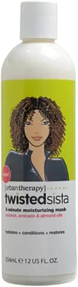Twisted Sista Máscara hidratante de 3 minutos, óleos de coco, abacate e amêndoa