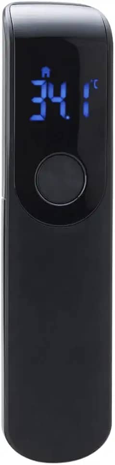 Termômetro sem contato,IR-FM01 Termômetro sem contato IR infravermelho Sensor portátil Testa Corpo Objeto Temperatura Termômetro Medição de temperatura LED Display digital ℃ / ℉ Unidade