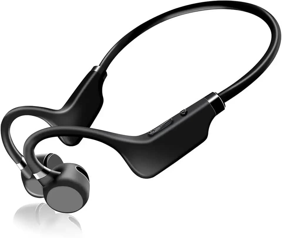 Fone Esportivo de Condução Óssea para Corrida - Headphones Bone Conduction - Fone de Ouvido Indução Óssea para Rua