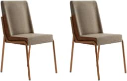 Conjunto 2 Cadeiras de Jantar Hug 1749 Carraro (Rose)
