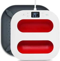 Prensa Térmica A4 23x23cm Sublimação Transfer Camiseta Dtf (Vermelho 220v)