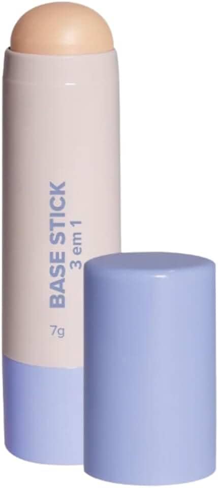 Base Stick 3 em 1, Base, Corretivo e Contorno, Acabamento Soft Matte, 7g, Resistente à Água, Longa Duração - Maquiagem (02, Padrão)