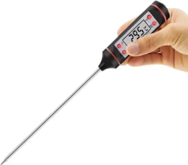 Termometro Culinario Digital para Carne e Cozinha Medidor Temperatura Banho de Bebe Alimentos Churrasco Bebidas TP101 Preciso Industrial Quente Frio de -50 Até 300 Graus