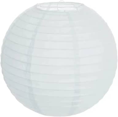 Lanterna Luminária de Papel Oriental Branca - 40cm