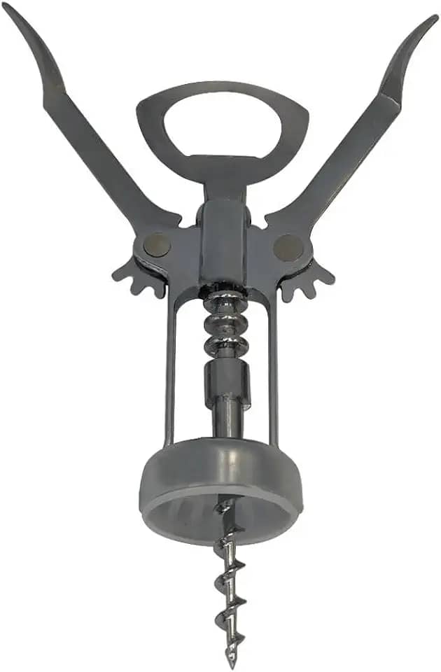 Saca Rolhas com Mecanismo de Alavanca em Aço Inox – Abridor de Garrafas Elegante e Funcional para Vinhos e Bebidas