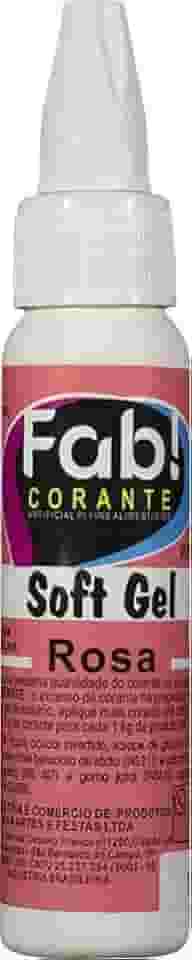 Corante Softgel Rosa 25g Fab