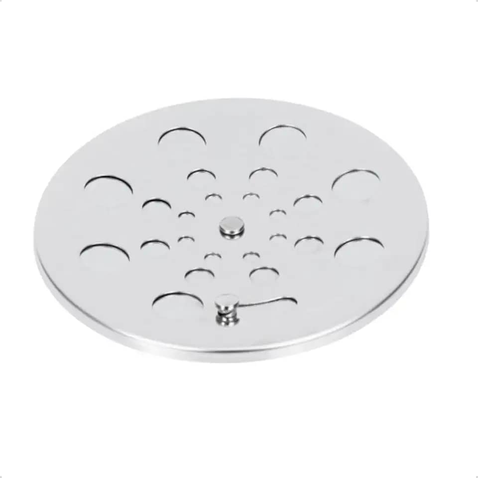 Ralo Tampa Grelha Redondo 15x15cm Abre e Fecha em Aço Inox 430 Polido: Durabilidade, Estilo e Eficiência para o Seu Ambiente!