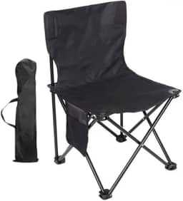 Cadeira Portátil Dobrável Com Porta Copo Para Praia Camping Pesca + Bolsa de Transporte Sortida