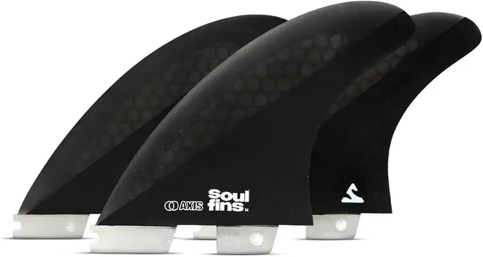 Jogo de Quilhas Honeycomb Ultraleve FCS 2 - Linha Pro Soul Fins - Performance e Flexibilidade - Escolha Tamanho e Cor (Azul, Verde, Preta)