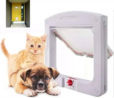 Porta Portinha De Passagem P/Gato Cachorro 4 Em 1 Pet