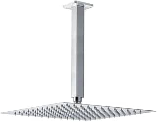 Pingoo.Casa, Ducha Chuveiro de Teto, Quadrado, Aço Inox 304, 30Cm, Mundaú, Prata