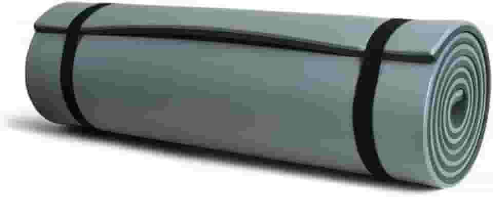 NTK, Colchonete Mat em EVA Leve e Compacto 1,8m x 50cm x 10mm, Ideal para Camping e Atividades Externas, Cinza