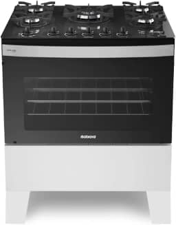 Fogão Itatiaia 5 Bocas Electra Glass Plus Branco Bivolt