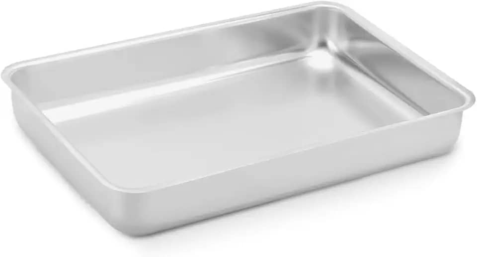 Panelux Assadeira 27x18x5,0cm em alumínio polido