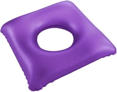 Bioflorence Almofada Casca De Ovo Quadrada Com Orifício Para Lesão No Cóccix E Hemorroidas