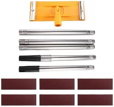 Lixadeira de drywall, lixadeira de teto, atualizada para preparação de pintura com lixas, disco de lixa manual 360 para parede e ferramenta de remoção