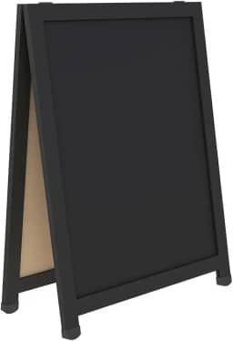 Cavalete de Calçada Duplo Soft Preto STALO, 80x60x35
