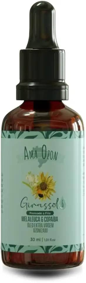 Óleo Ozonizado Melaleuca & Copaíba N6 - Refil para Cuidados Intensivos com a Pele, Disponível em 30ML, 50ML e 100ML (30ml, Malaleuca e Copaíba)