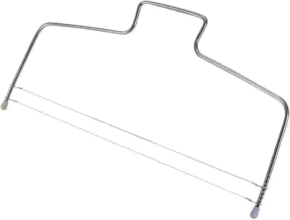Cortador Fatiador De Bolo Nivelador Ajustável Inox - 02 Fios