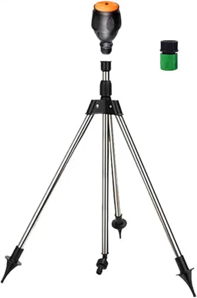 Aspersor De Jardim Giratório Automático Com Tripé De 360