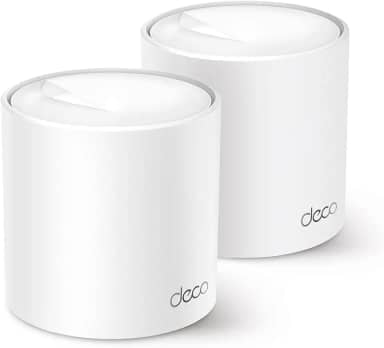 TP-Link Deco X50 (3-PACK) – Sistema WiFi 6 AI Mesh, AX3000 Dual Band 2,4 GHz/5 GHz, Cobertura de até 600 m², 3 portas Gigabit por unidade, canal de banda 160 MHz, ODFMA, 1024QAM, branco