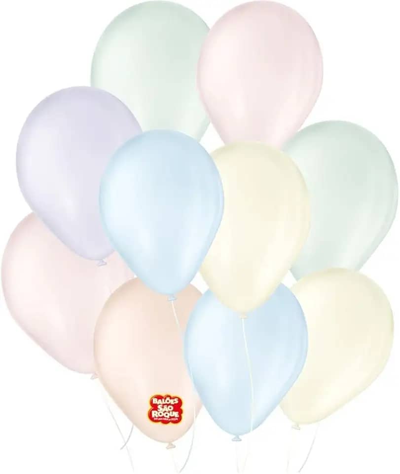 Balões São Roque 7 Polegadas Candy Color Sortido 25 unidades