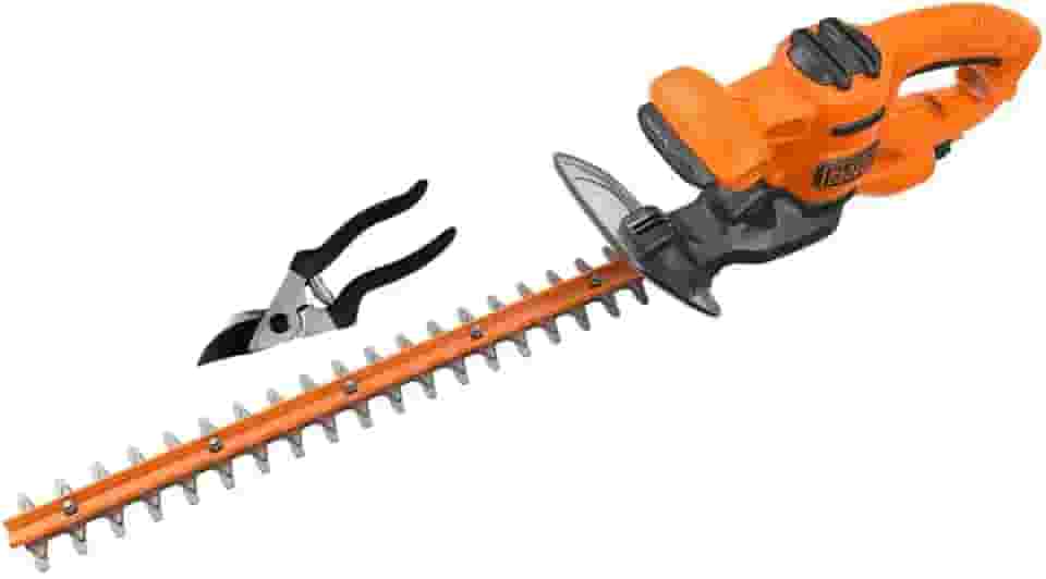 BLACK+DECKER Aparador de Grama, Cerca Viva, com Tesoura de Poda, Alta Potência de Corte e Precisão, Modelo BEHT201K,110V